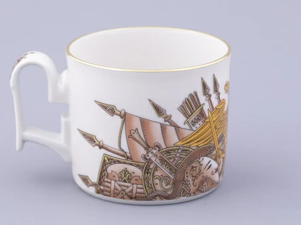 Чашка с блюдцем в подарочной упаковке, форма Охотничий, рисунок Триумф Золотой орел, арт. 81.32469.00.1, 