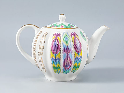 Сервиз чайный форма Тюльпан рисунок Перо павлина, 6 персон 14 предметов, арт. 81.27962.00.1