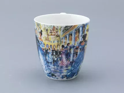 Бокал форма Вариации 450 мл рисунок Бал Пушкинских героев, арт 80.01237.00.1