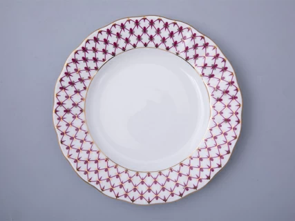 Тарелка 180 мм форма Тюльпан рисунок Сетка-Блюз 2 арт. 80.86207.00.1, 