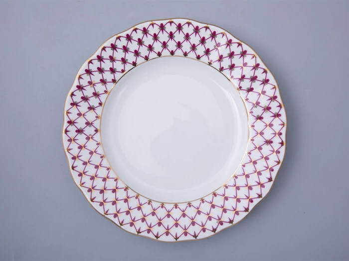 Тарелка 180 мм форма Тюльпан рисунок Сетка-Блюз 2 арт. 80.86207.00.1, 