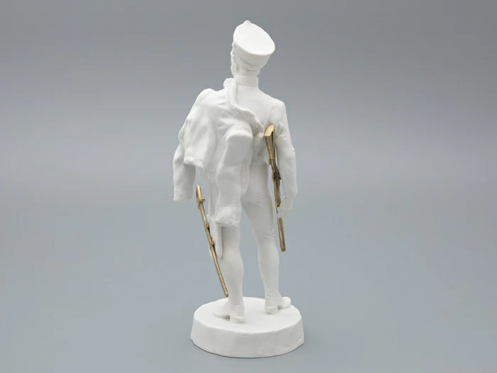 Скульптура Гусар эпохи АлександраI, в подарочной упаковке, рисунок Белый бисквит, арт 81.33423.00.1, 