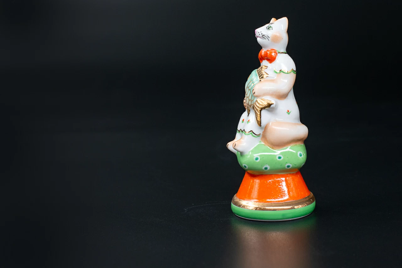 Скульптура Кошка Маша с рыбкой, арт 62.12742.00.5, 