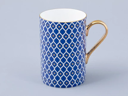 Бокал 400 мл форма Идиллия рисунок Индиго 2 арт. 80.43246.00.1