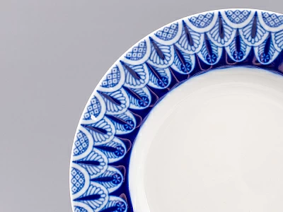 Тарелка мелкая 180 форма Шатровая рисунок Ажур, арт.80.99809.00.1