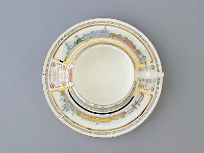 Чашка с блюдцем кофейная 180 мл форма Билибина рисунок Невские берега арт. 81.16102.00.1