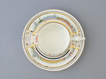 Чашка с блюдцем кофейная 180 мл форма Билибина рисунок Невские берега арт. 81.16102.00.1