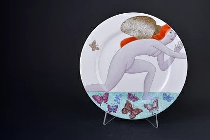 Декоративная тарелка Энтомология, на форме Mazarin 300 мм, арт 60.12023.00.5