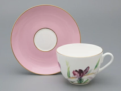 Чашка с блюдцем L’Art des Fleurs  в подарочной упаковке, форма Весенняя 2, рисунок  Роузи, арт 81.33402.00.1,  Чашка с блюдцем L’Art des Fleurs  в подарочной упаковке, форма Весенняя 2, рисунок  Роузи, арт 81.33402.00.1,