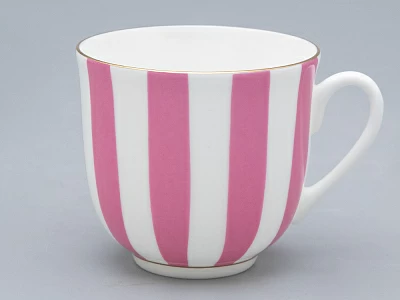 Чашка с блюдцем кофейная 180 мл форма Ландыш 2 рисунок Да и нет (светло-розовый с отводкой) арт. 81.23096.00.1