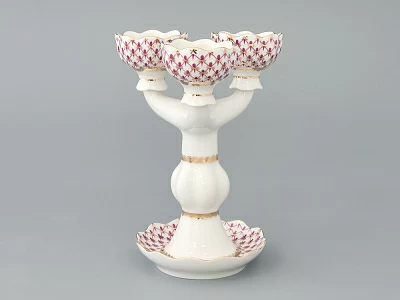 Подсвечник Трехрожковый Тюльпан Сетка-Блюз арт. 80.50232.00.1 Подсвечник Трехрожковый Тюльпан Сетка-Блюз арт. 80.50232.00.1