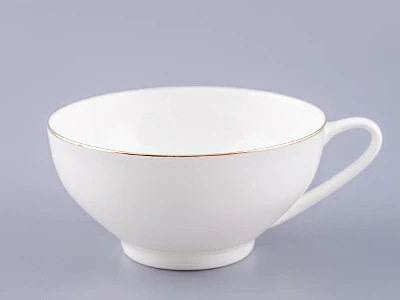 Чашка с блюдцем чайная 300 мл форма Купольная рисунок Золотая лента арт. 81.16430.00.1