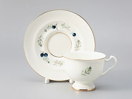 Сервиз чайный форма Айседора рисунок Цветы и ягоды, 6 персон 14 предметов, арт. 81.27538.00.1