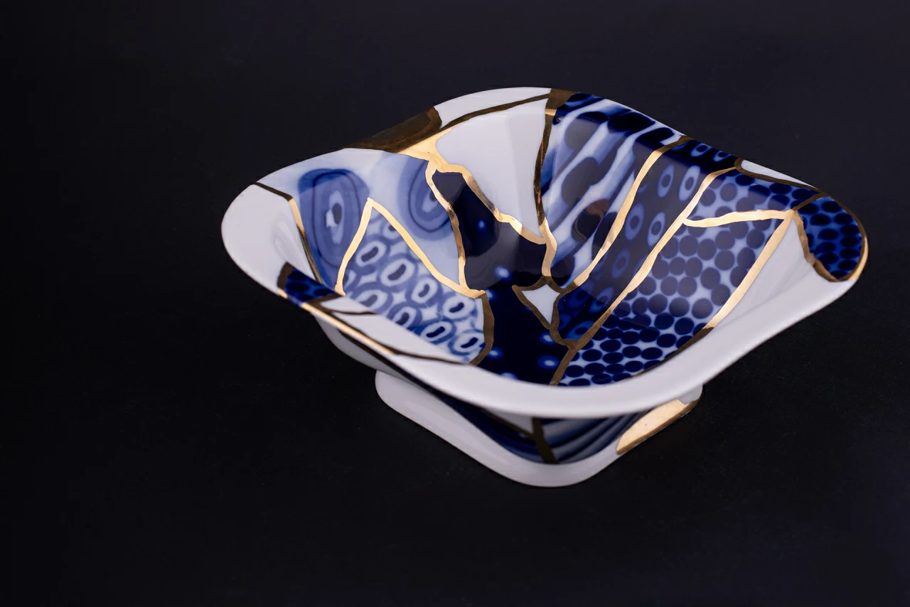 Салатник 700 мл рисунок Байкал, на форме Молодежная арт 60.14037.00.1, 