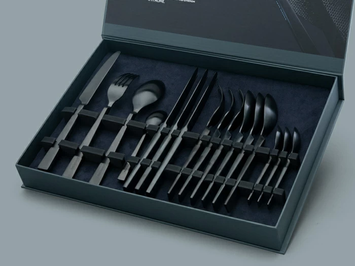 Комплект столовых приборов Урбан matte black 4 персоны, 16 предметов арт. 14.12013.01,  Комплект столовых приборов Урбан matte black 4 персоны, 16 предметов арт. 14.12013.01,