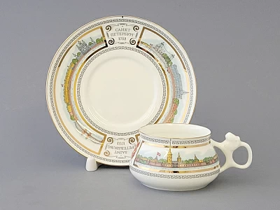 Чашка с блюдцем кофейная 180 мл форма Билибина рисунок Невские берега арт. 81.16102.00.1