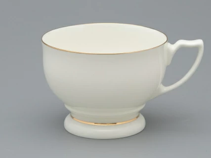 Чашка с блюдцем чайная форма Жемчужина рисунок Золотая лента арт. 81.26222.00.1, 