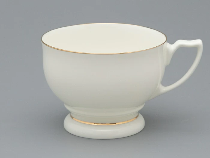 Чашка с блюдцем чайная форма Жемчужина рисунок Золотая лента арт. 81.26222.00.1, 