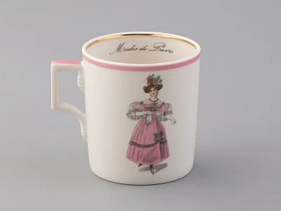 Чашка с блюдцем чайная 220 мл форма Гербовая рисунок Modes de Paris 1828 арт. 81.25414.00.1 Чашка с блюдцем чайная 220 мл форма Гербовая рисунок Modes de Paris 1828 арт. 81.25414.00.1