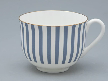 Чашка с блюдцем чайная форма Ландыш рисунок Да и нет Серый, арт. 81.32281.00.1 Чашка с блюдцем чайная форма Ландыш рисунок Да и нет Серый, арт. 81.32281.00.1