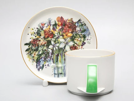 Чашка с блюдцем чайная форма Баланс рисунок Весенний букет/Spring Bouquet, арт. 81.29923.00.1 Чашка с блюдцем чайная форма Баланс рисунок Весенний букет/Spring Bouquet, арт. 81.29923.00.1