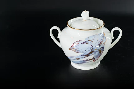 Сахарница Любимые цветы модерна на форме Весенняя, арт 60.14789.00.1