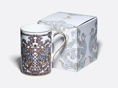 Бокал 460 мл в подарочной упаковке форма Идиллия рисунок Барокко, арт. 81.34918.00.1