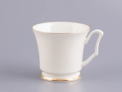 Чашка с блюдцем кофейная 145 мл форма Юлия рисунок Золотая лента арт. 81.17853.00.1