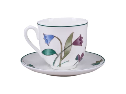 Чашка с блюдцем форма Ландыш 2 рисунок Цветы луговые арт. 81.25573.00.1, 