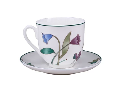 Чашка с блюдцем форма Ландыш 2 рисунок Цветы луговые арт. 81.25573.00.1