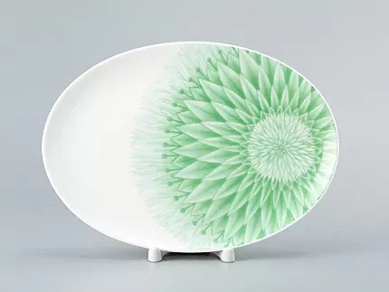 Блюдо овальное 235х170 мм форма Восточная рисунок Aloha Lagoon, арт. 80.40053.00.1