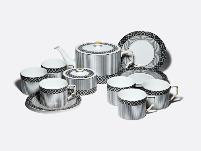 Сервиз чайный на 6 персон 14 предметов форма Элегия рисунок Elegant, арт. 81.34728.00.1, 