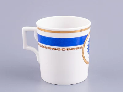 Чашка с блюдцем чайная 220 мл форма Гербовая рисунок Кают-компания № 5 арт. 81.24034.00.1 Чашка с блюдцем чайная 220 мл форма Гербовая рисунок Кают-компания № 5 арт. 81.24034.00.1