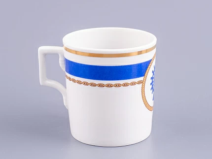 Чашка с блюдцем чайная 220 мл форма Гербовая рисунок Кают-компания № 5 арт. 81.24034.00.1