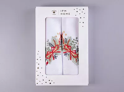 Подарочный набор салфеток 45х45 с вышивкой Календа (2 шт) арт. 41.00303.01