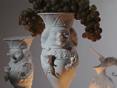 Скульптура Дионис в подарочной упаковке, рисунок Белый, арт. 81.33652.00.1