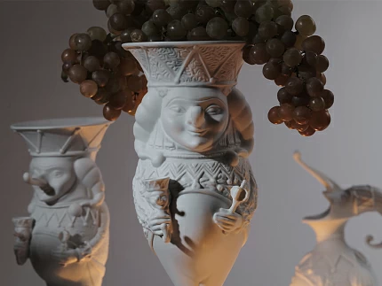 Скульптура Дионис в подарочной упаковке, рисунок Белый, арт. 81.33652.00.1