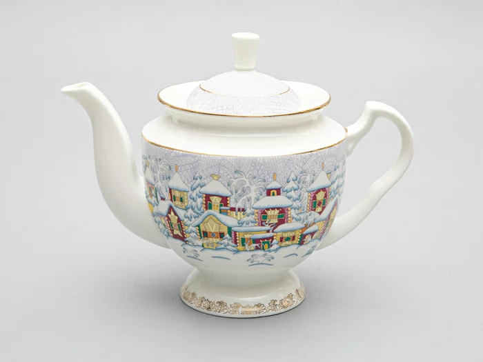 Сервиз чайный форма Айседора рисунок Зимний день, 6 персон 14 предметов, арт. 81.29567.00.1, 