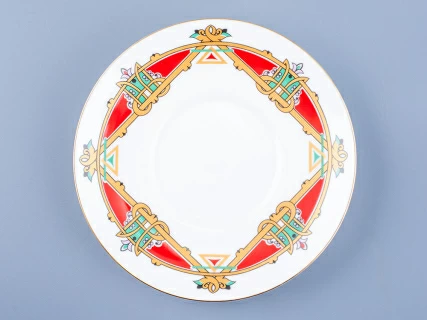 Чашка с блюдцем кофейная 180 мл.,  форма Билибина 1, рисунок Сказочные птицы арт. 81.16211.00.1, 