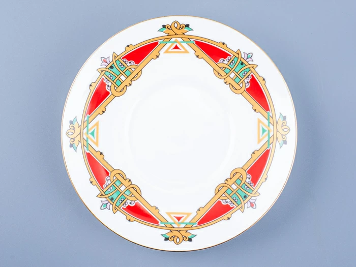 Чашка с блюдцем кофейная 180 мл.,  форма Билибина 1, рисунок Сказочные птицы арт. 81.16211.00.1, 