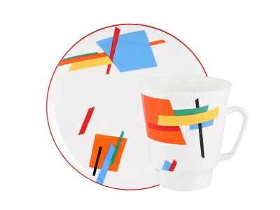 Чашка с блюдцем 165 мл форма Майская рисунок Движение 5 , арт. 81.27334.00.1 Чашка с блюдцем 165 мл форма Майская рисунок Движение 5 , арт. 81.27334.00.1