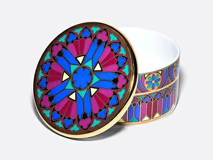 Шкатулка в подарочной упаковке, форма Идиллия, рисунок Готический 7, арт. 81.34170.00.1