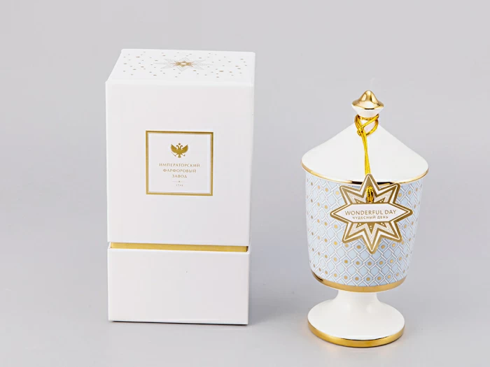 Подарочный Набор Свеча ароматическая рисунок Азур 2 аромат Чудесный день, арт. 81.30076.00.1, 