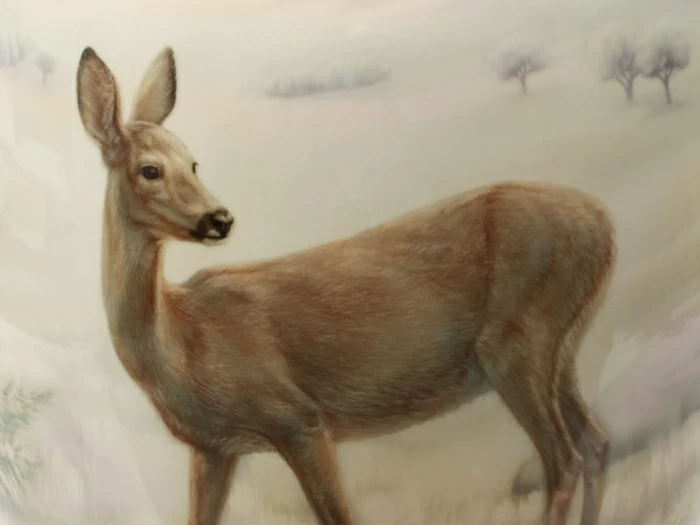 Ваза форма Китайская большой размер рисунок Утро. В ожидании солнца арт. 80.88967.00.1, 