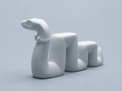 Скульптура форма Змей Меандр, рисунок Белый, арт. 82.74831.00.1, 