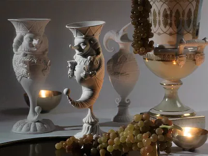 Скульптура Вакх в подарочной упаковке, рисунок Белый, арт. 81.33650.00.1