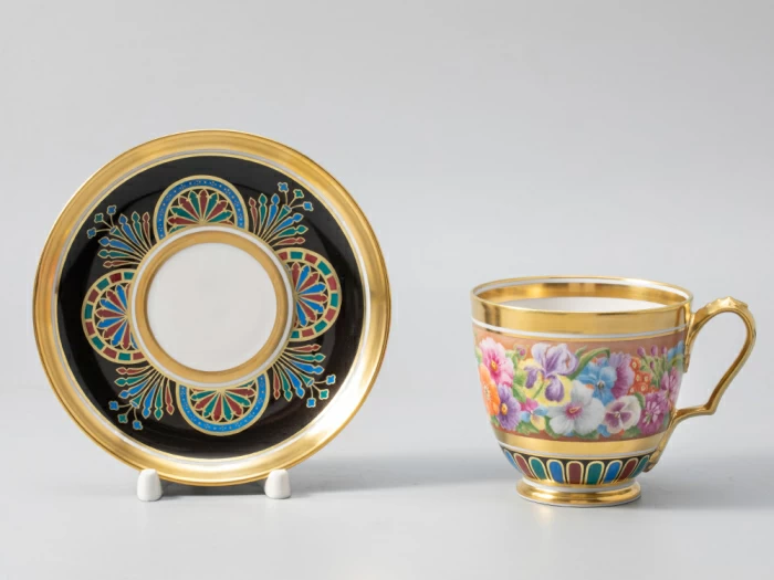 Сервиз чайный 14 предметов на 6 персон, форма Александр |||, рисунок Цветы Александрии, арт 81.31049.00.1, 