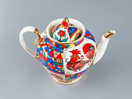 Чайник заварочный форма Весенняя рисунок Народные узоры арт. 80.60809.00.1