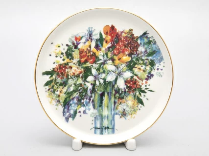 Чашка с блюдцем чайная форма Баланс рисунок Весенний букет/Spring Bouquet, арт. 81.29923.00.1, 