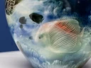 Ваза рисунок Подводный мир, форма Круглая, арт 80.41267.00.1, 